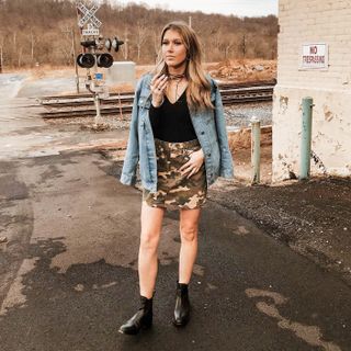 20 Camo Denim Skirts We Can t Stop Thinking About Who What Wear