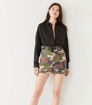 Urban Outfitters + Camo Mini Skirt