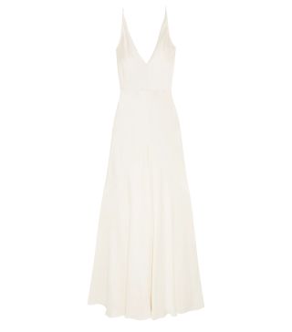 Gabriela Hearst + Louise Herringbone Silk-Jacquard Gown