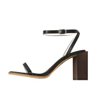 Stylenanda + Stacked High Heel Ankle Strap Sandals