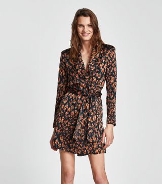 Zara + Print Blazer-Style Dress