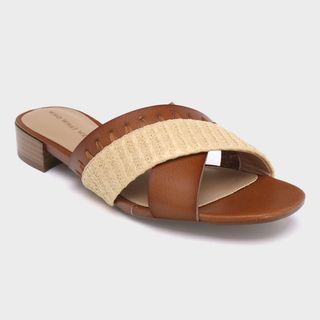 Who What Wear x Target + Stella Heeled Cross Band Slide Sandals