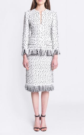 Oscar de la Renta + Fringe Skirt