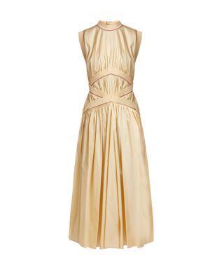 Roksanda + Braelyn Sleeveless Cotton-Poplin Dress