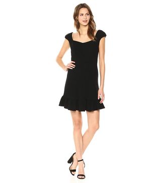 Rebecca Taylor + Short Sleeve Structured Textured Dress
