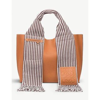 Loewe + Scarf Leather Tote Bag