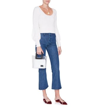 Staud + Helena Button Front Jeans