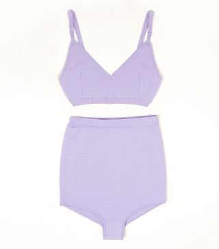Repeller + Lilac Two-Piece Knit Swimsuit