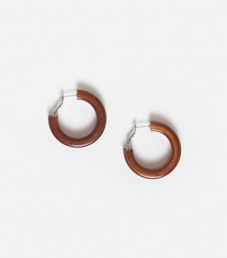 Rachel Comey + Moto Earrings in Brown