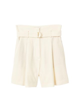 Mango + Belt Soft Fabric Shorts