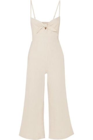 Faithfull the Brand + Presley Cropped Linen Jumpsuit