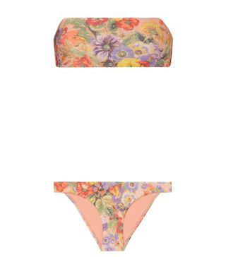Zimmermann + Lovelorn Bandeau Bikini Pri-Floral 1