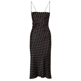 Bec & Bridge + Kaia Polka-Dot Satin Dress