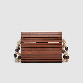 Zara + Wooden Slat Crossbody Bag