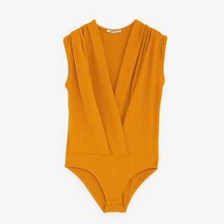 Zara Trf + Draped Bodysuit