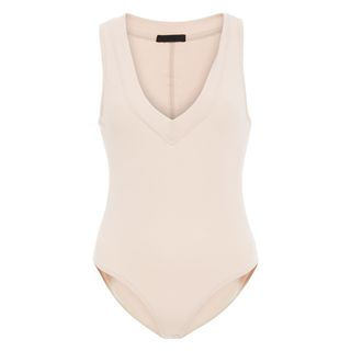 ATM + Modal Rib Deep V-Neck Bodysuit