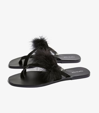 Topshop + Holly Fluff Sandals