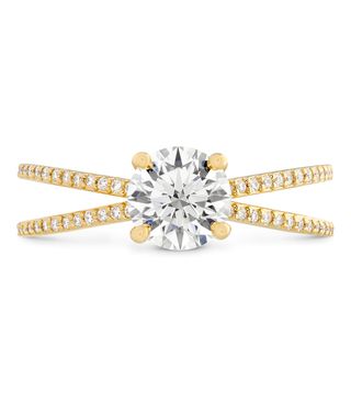 Hearts on Fire + Camilla Split Shank Engagement Ring