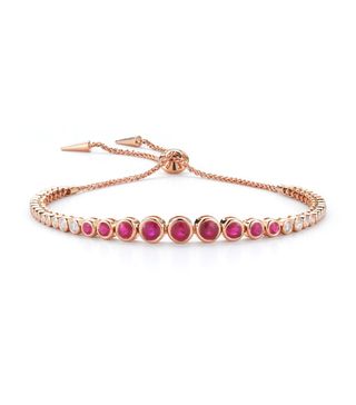 Jemma Wynne + Prive Luxe Ruby and Diamond Slider Bracelet