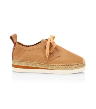 See by Chloé + Glyn Leather Espadrille Sneakers