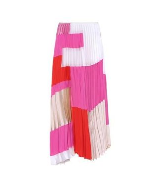 Marni + Silk-Blend Pleated Skirt