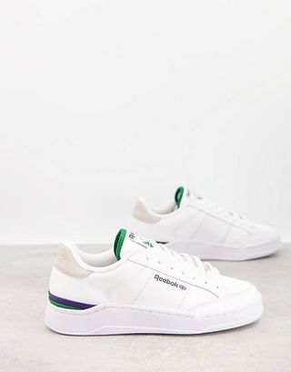 Reebok + Ad Court Trainers in White