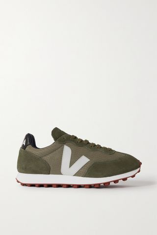 Veja + Rio Branco Leather-Trimmed Ripstop and Suede Sneakers