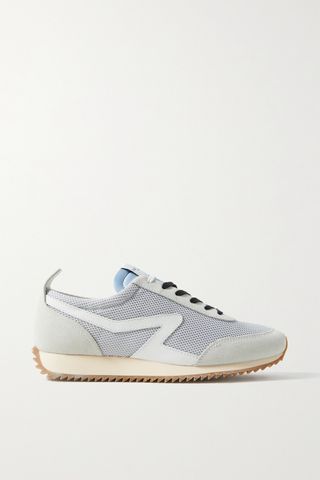 Rag & Bone + Retro Runner Suede and Leather-Trimmed Recycled Mesh Sneakers