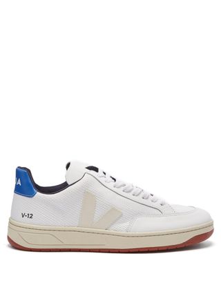 Veja + V-12 Low-Top Leather and Mesh Trainers