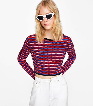 Zara + Multicolor Crop Top