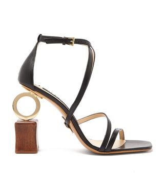 Jacquemus + Samba Ornamental-Heel Leather Sandals