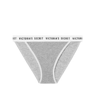 Victoria's Secret + Logo-Waist High-Leg Bikini Panty