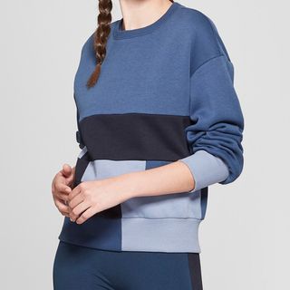 JoyLab + Patchwork Sweatshirt