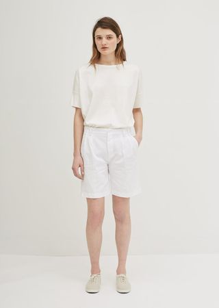 Aspesi + Pleated Cotton Shorts