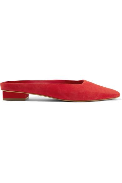 Mansur Gavriel + Suede Slippers