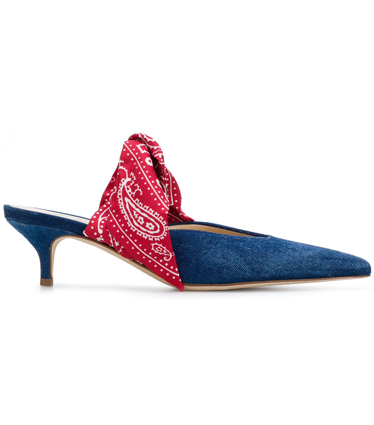 Gia Couture + Bandana Girl Denim Mules