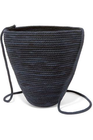 Catzorange + Woven Cotton Bucket Bag