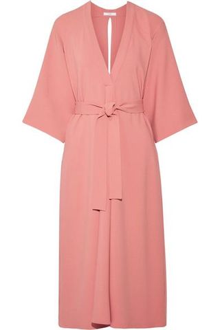 Tome + Cutout Crepe Midi Dress