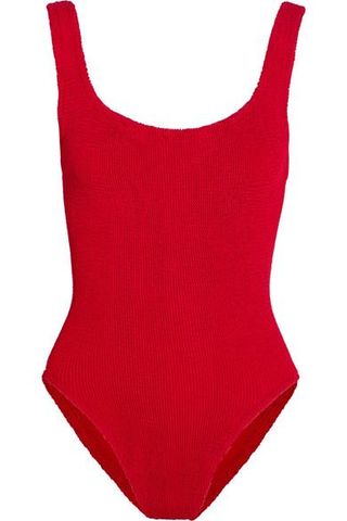 Hunza G + Seersucker Swimsuit