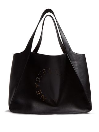 Stella McCartney + Perforated-Logo Faux-Leather Tote