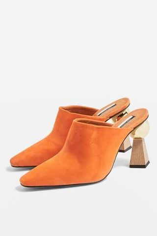 Topshop + Sculptured Heel Mules