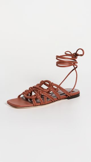 Staud + Adeline Lace Up Sandals