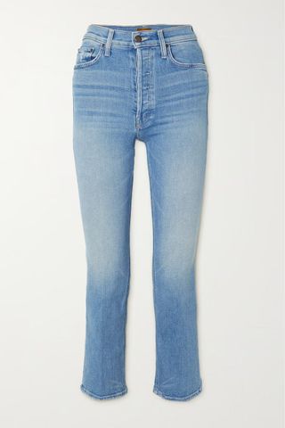 Mother + The Tripper Ankle Cropped High-Rise Flared Jeans