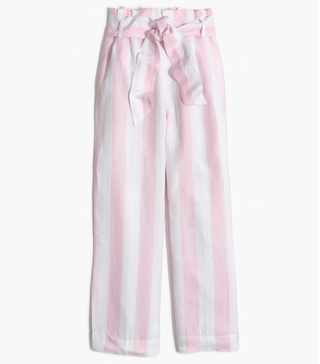 Madewell + Striped Paper-Bag Pants