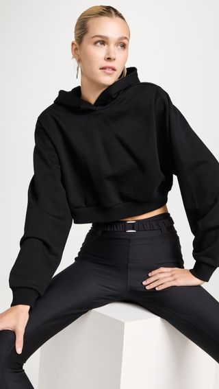Alo Yoga + Cropped Go Time Padded Hoodie