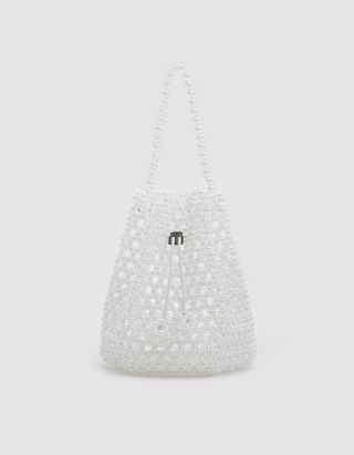 Not Impressed + Tulipa Bag in White Iridescent