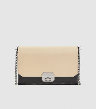Zara + Two-Tone Crossbody Bag