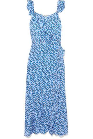 Madewell + Ruffled Floral-Print Crepe de Chine Dress