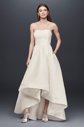 DB Studio + Mikado High-Low Wedding Dress