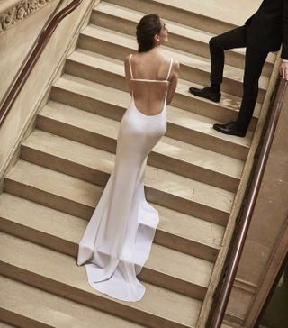 Carolina Herrera Bridal + Harrison Open Back Gown